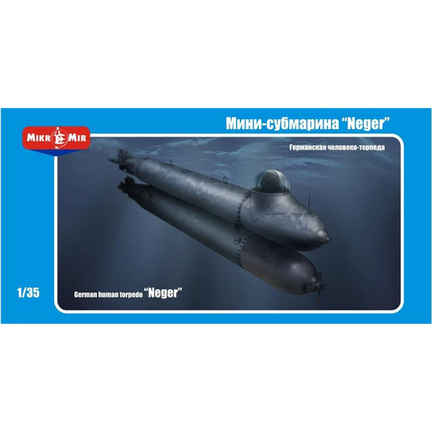 Mikro Mir MM35-001 German human torpedo 'Neger' Scale 1:35 Plastic Model Submarine Kit