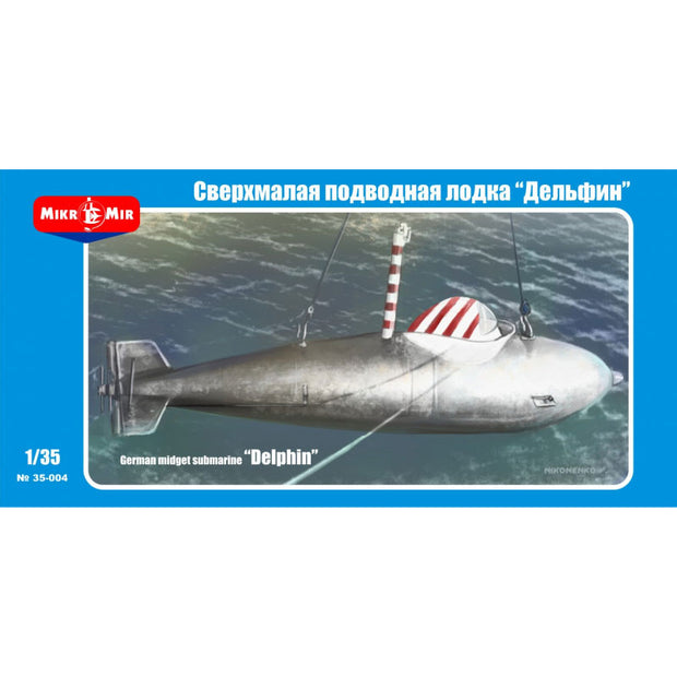 Mikro Mir MM35-004 German midget submarine Delphin-I Scale 1:35 Plastic Model Submarine Kit