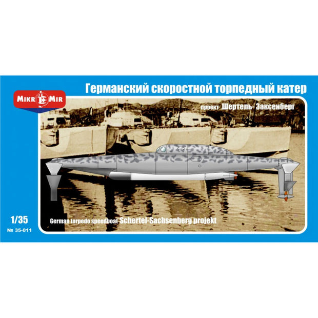Mikro Mir MM35-011 German torpedo boat Schertel-Sachsenberg project 1944-45 Scale 1:35 Plastic Model Cutter Kit