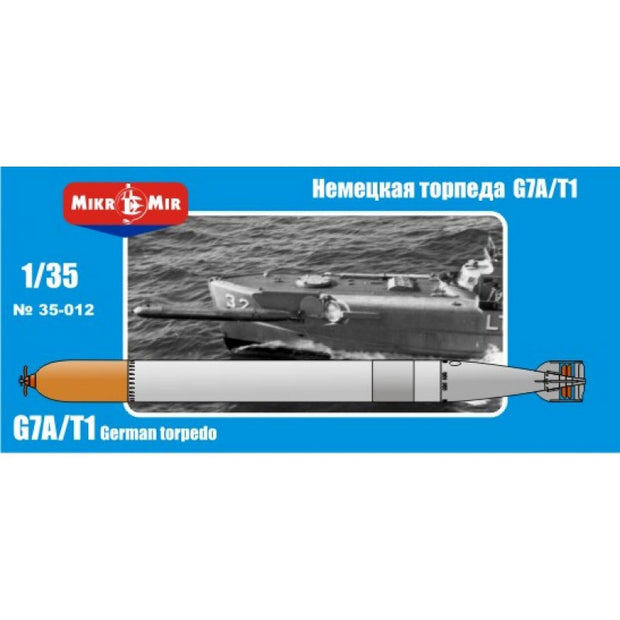 Mikro Mir MM35-012 German torpedo G7A/T1
 Scale 1:35 Plastic Model Submarine Kit
