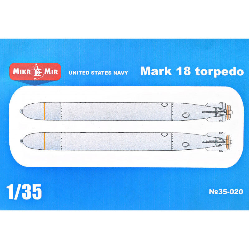 Mikro Mir MM35-020 U.S. navy Mark 18 torpedo Scale 1:35 Plastic Model Torpedo Kit
