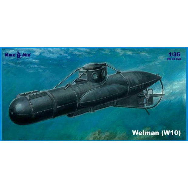 Mikro Mir MM35-022 Welman WWII British midget submarine Scale 1:35 Plastic Model Submarine Kit