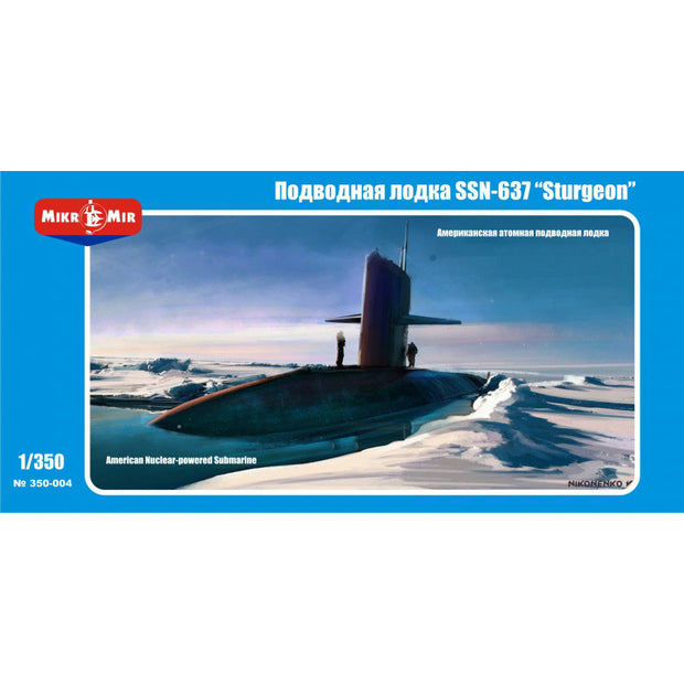 Mikro Mir MM350-004 American Nuclear-powered submarine SSN-637 Sturgeon  Scale 1:350 Plastic Model Submarine Kit