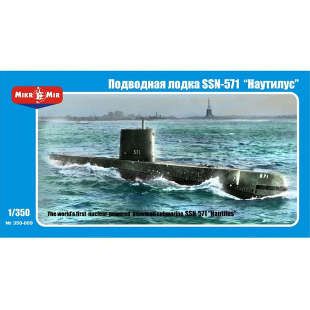 Mikro Mir MM350-009 The world`s First Nuclear-Powered American Submarine SSN-571 "Nautilus" Scale 1:350