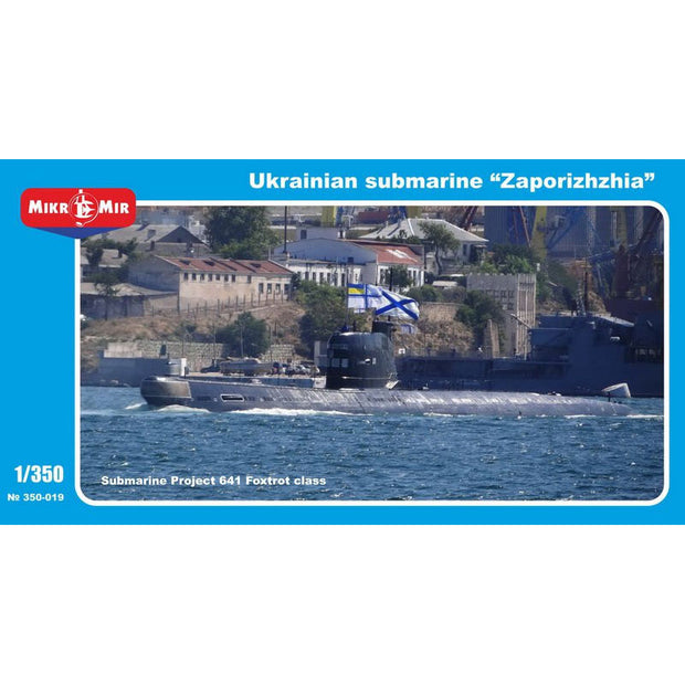 Mikro Mir MM350-019 Ukrainian Submarine "Zaporizhzhia" Scale 1:350 Plastic Model Submarine Kit