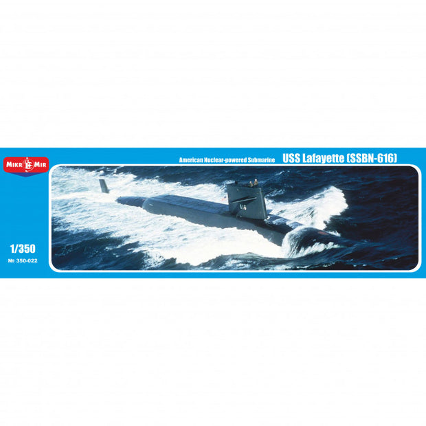 Mikro Mir MM350-022 USS Lafayette (SSBN-616) Scale 1:350 Plastic Model Submarine Kit