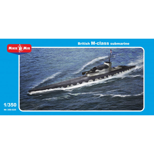 Mikro Mir MM350-025 British M-class Submarine Scale 1:350 Plastic Model Submarine Kit