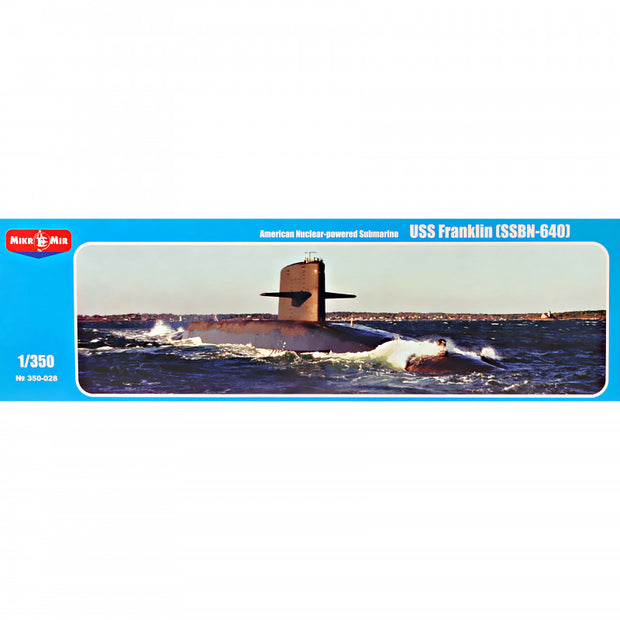 Mikro Mir MM350-028 American Nuclear-powered Submarine USS Franklin (SSBN-640) Scale 1:350