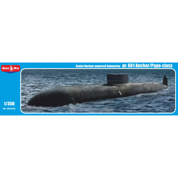 Mikro Mir MM350-033 Soviet Nuclear-powered Submarine pr. 661 Anchar/Papa-class Scale 1:350