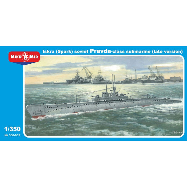 Mikro Mir MM350-035 Iskra (Spark) Soviet Pravda-class Submarine (Late Version) Scale 1:350