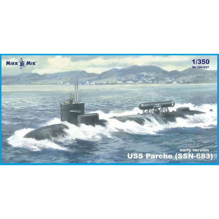 Mikro Mir MM350-037 USS Parche (SSN-683) early version Scale 1:350 Plastic Model Submarine Kit