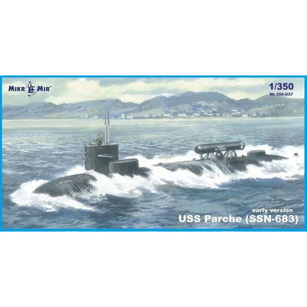 Mikro Mir MM350-037 USS Parche (SSN-683) early version Scale 1:350 Plastic Model Submarine Kit
