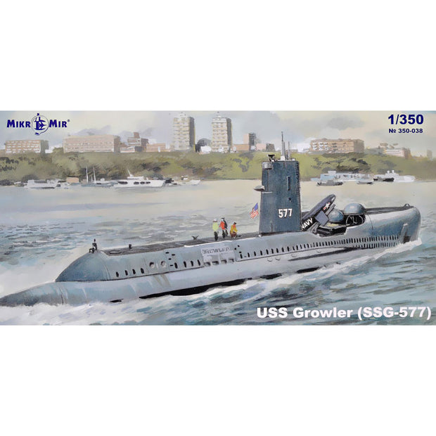 Mikro Mir MM350-038 USS Growler (SSG-577) Scale 1:350 Plastic Model Submarine Kit