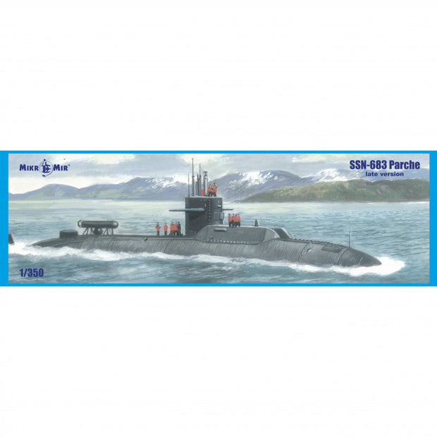 Mikro Mir MM350-039 USS Parche (SSN-683) late version Scale 1:350 Plastic Model Submarine Kit