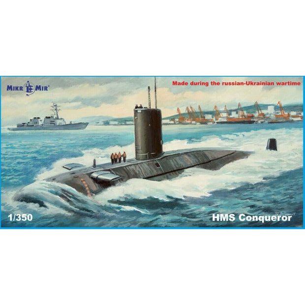 Mikro Mir MM350-044 HMS Conqueror (S48) Scale 1:350 Plastic Model Submarine Kit