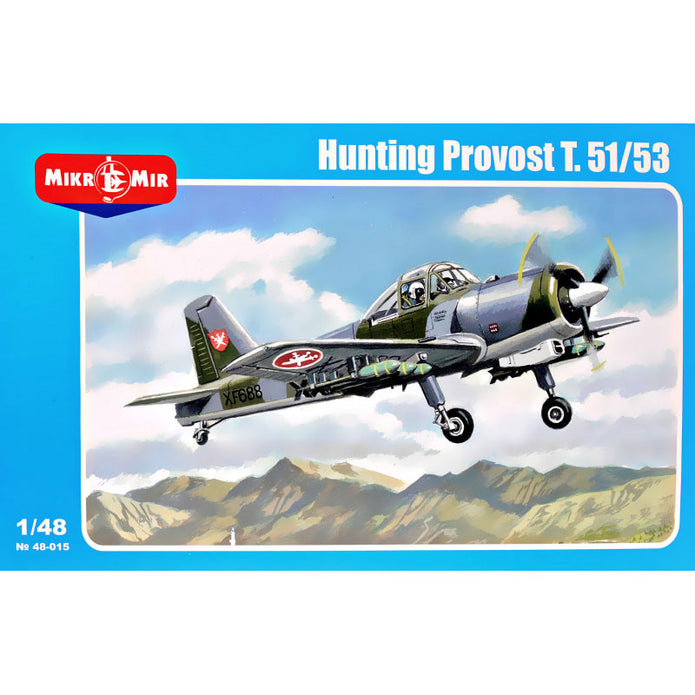Mikro Mir MM48-015 Hunting Provost T.51/53 Scale 1:48 Plastic Model Aircraft Kit