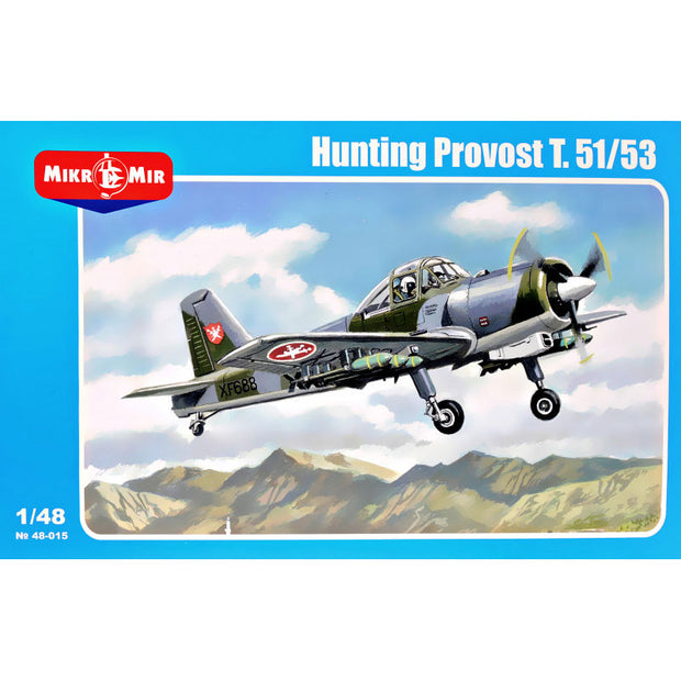 Mikro Mir MM48-015 Hunting Provost T.51/53 Scale 1:48 Plastic Model Aircraft Kit