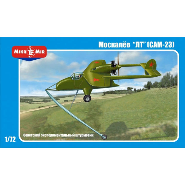 Mikro Mir MM72-002 The Soviet experimental attack Moskalev "LT" (SAM-23) Scale 1:72 Plastic Model Aircraft Kit