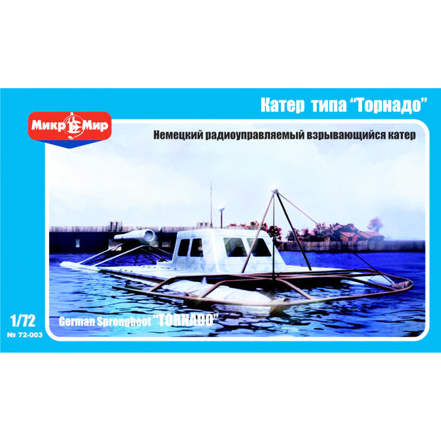 Mikro Mir MM72-003 German Sprengboot Tornado Scale 1:72 Plastic Model Cutter Kit