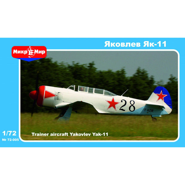 Mikro Mir MM72-005 Trainer Aircraft Yakovlev Yak-11 Scale 1:72 Plastic Model Aircraft Kit