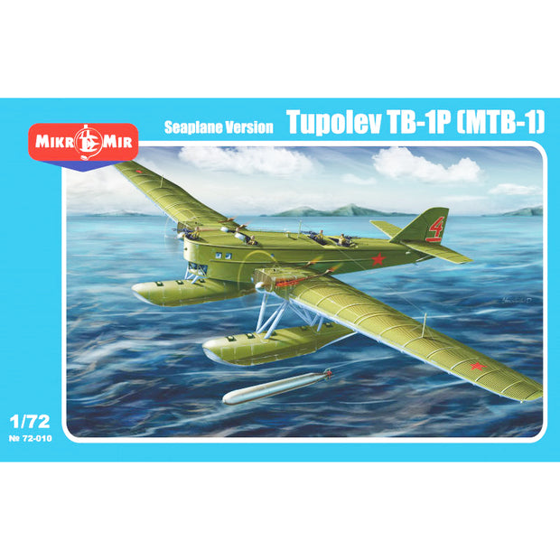 Mikro Mir MM72-010 Seaplane Version Tupolev TB-1P (MTB-1) Scale 1:72 Plastic Model Aircraft Kit