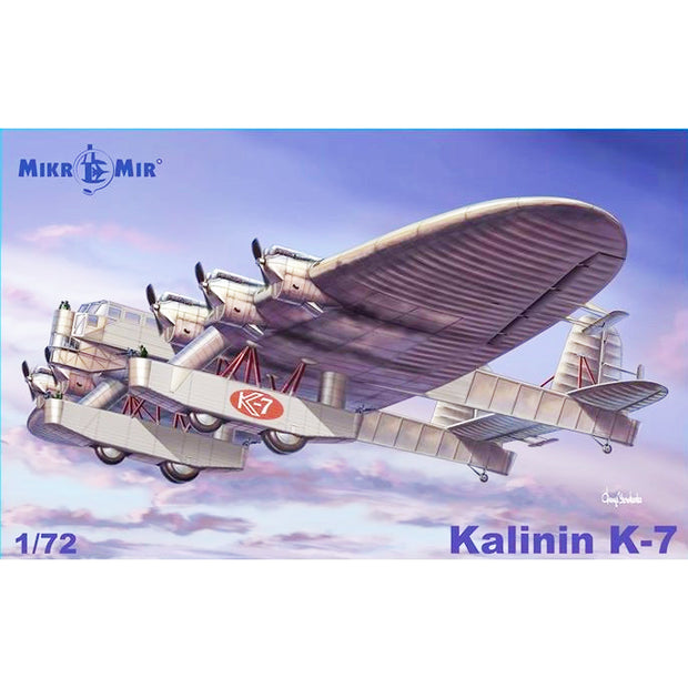 Mikro Mir MM72-015 Kalinin K7 Scale 1:72 Plastic Model Aircraft Kit