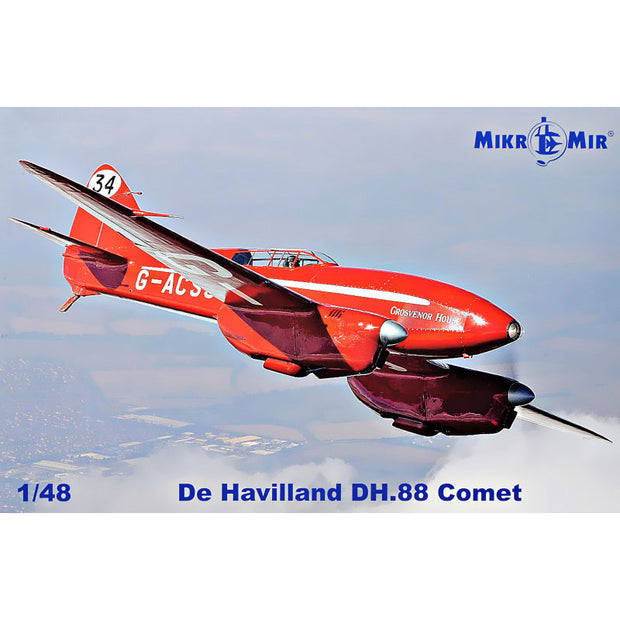 Mikro Mir MM48-017 De Havilland DH.88 Comet Scale 1:48 Plastic Model Aircraft Kit