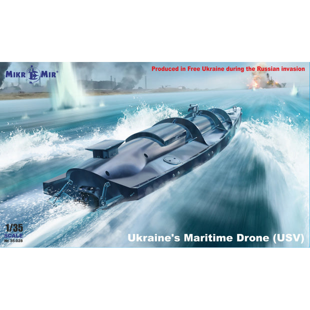 Mikro Mir MM35-028 Ukraine`s Maritime Drone (USV) Scale 1:35 Plastic Model Cutter Drone (USV) Kit