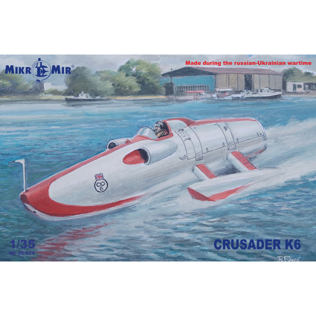 Mikro Mir MM35-029 Crusader K6 jet powered WSR boat Scale 1:35 Plastic Model Cutter Kit