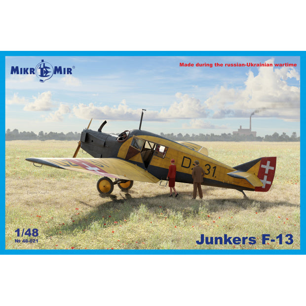 Mikro Mir MM48-021 Junkers F-13 Scale 1:48 Plastic Model Aircraft Kit