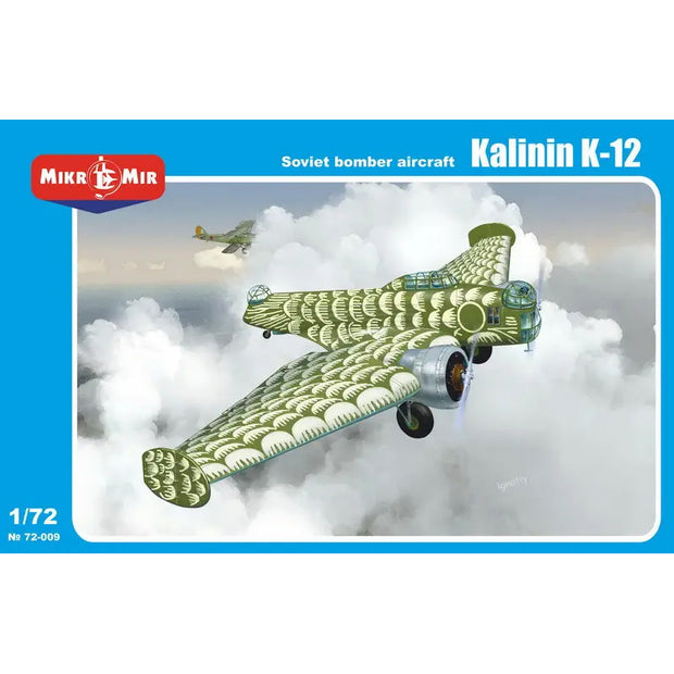 Mikro Mir MM72-009 Kalinin K-12 Scale 1:72 Plastic Model Aircraft Kit