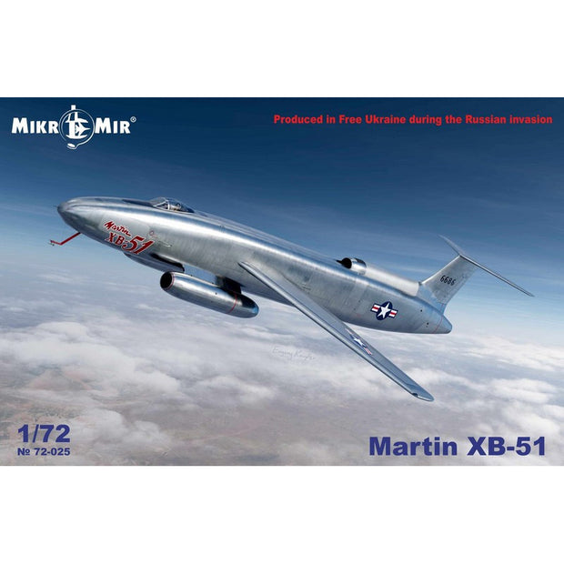 Mikro Mir MM72-025 Martin XB-51 Scale 1:72 Plastic Model Aircraft Kit