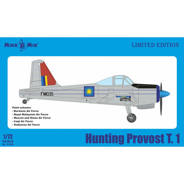 Mikro Mir MM72-028-3 Hunting Provost T15 (limited edition) variant 3 Scale 1:72 Plastic Model Aircraft Kit