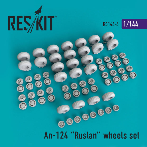 Antonov An-124 Ruslan Wheels set Scale 1:144 ResKit RS144-0006 for Aircraft Model Kit