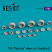 Boeing P-8A Poseidon Wheels set (weighted) Scale 1:144 ResKit RS144-0015 for Aircraft Model Kit