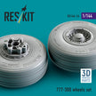 Boeing 777-300 Wheels set (3D Printed) Scale 1:144 ResKit RS144-0016 for Aircraft Model Kit