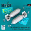 AN-M65 (AN-M59) bombs (1000 lbs) for all USAF & RAF of WW2 & Korean War (2 pcs) (3D Printed) Scale 1:24 ResKit RS24-0014