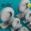 Grumman F-14 (A,B) Tomcat Wheels set Scale 1:32 ResKit RS32-0006 for Aircraft Model Kit