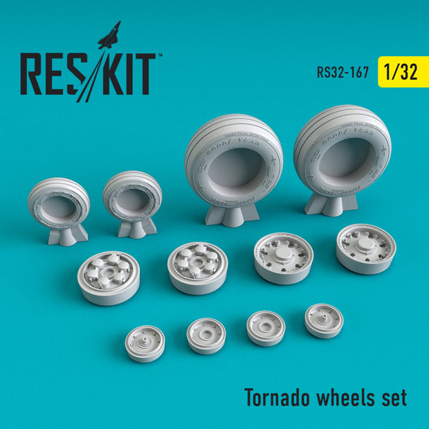 Tornado Wheels set Scale 1:32 ResKit RS32-0167 for Aircraft Model Kit