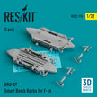 BRU-57 Smart Bomb Racks for General Dynamics F-16 (2 pcs) (3D Printed) Scale 1:32 ResKit RS32-0176 for Aircraft Model Kit