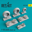 Lockheed Martin F-35 (A,B) Wheels set Scale 1:32 ResKit RS32-0185 for Aircraft Model Kit