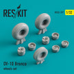 North American OV-10 Bronco Wheels set Scale 1:32 ResKit RS32-0197 for Aircraft Model Kit