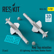 Red Top Missiles (2 pcs) (EE Lightning, Sea Vixen, Hawker Hunter) (3D Printed) Scale 1:32 ResKit RS32-0374 for Aircraft Model Kit