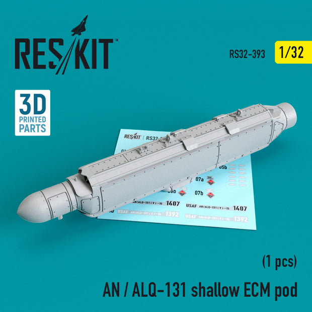 AN / ALQ-131 shallow ECM pod Scale 1:32 ResKit RS32-0393 for Aircraft Model Kit