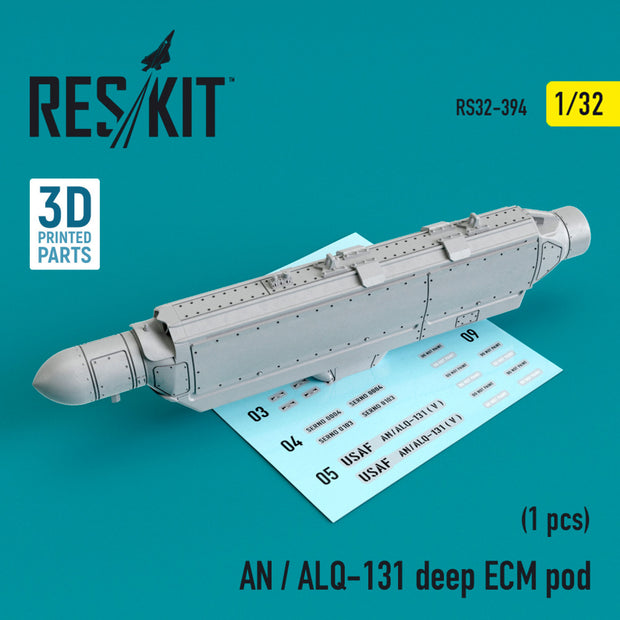 AN / ALQ-131 deep ECM pod Scale 1:32 ResKit RS32-0394 for Aircraft Model Kit