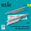 Republic F-105 Thunderchief outboard Pylon with (AERO-3B) for AIM-9B (3D Printing) Scale 1:32 ResKit RS32-0427 for Aircraft Model Kit