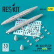 AN / ALQ-87 ECM pods early type (2 pcs) (F-100, F-101, F-105, F-111, F-4) (3D Printing) Scale 1:32 ResKit RS32-0441 for Aircraft Model Kit