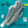 GBU-62 (JDAM-ER) Bombs with Pylons for MiG-29 (2 pcs) (3D Printed) Scale 1:32 ResKit RS32-0491 for Aircraft Model Kit
