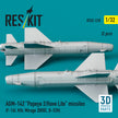 AGM-142 Popeye 2/Have Lite Missiles (2 pcs) (F-16I, Kfir, Mirage 2000C, B-52H) (3D Printed) Scale 1:32 ResKit RS32-0518 for Aircraft Model Kit