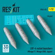 LRF-4 rocket launchers (4 pcs) (Mirage F.1, Mirage 2000, Jaguar) (3D Printed) Scale 1:32 ResKit RS32-0531